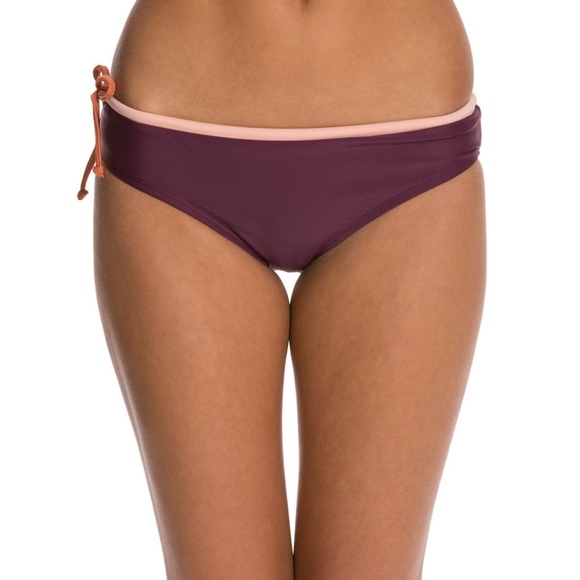 Seea Nosara Burgundy Bikini Bottom XS - Picture 1 of 8